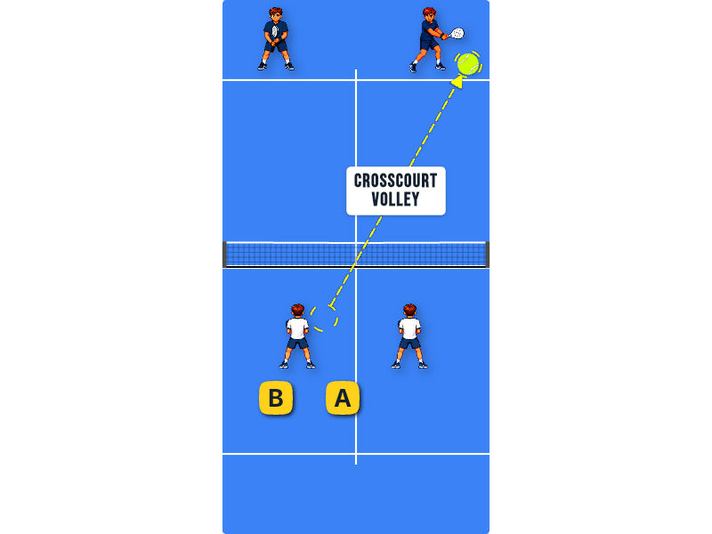 Net coverage: crosscourt