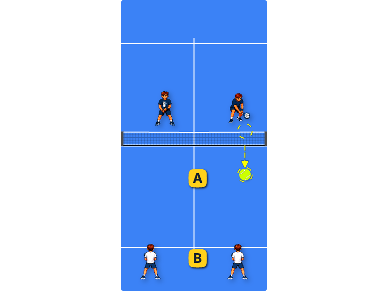 drop shot defence
